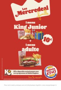 Burger King offre centre commercial Pau Lescar 